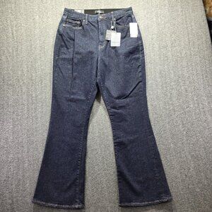 Lularoe Jeans Womens 30 Dark Blue Wash Flare Leg Stretch Denim 5 Pocket LYCRA